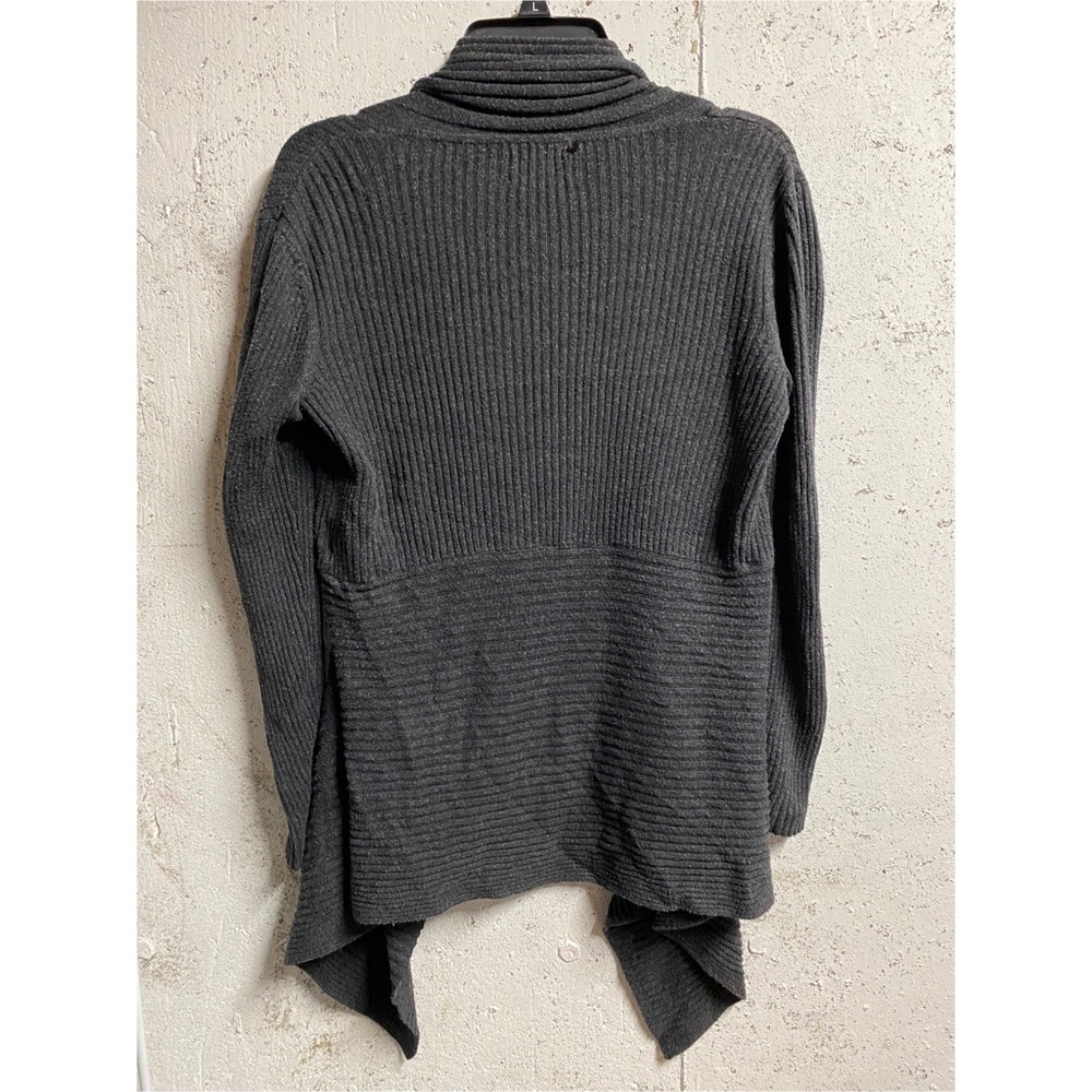 Grey Ribbed Cardigan - Picture 5 of 6